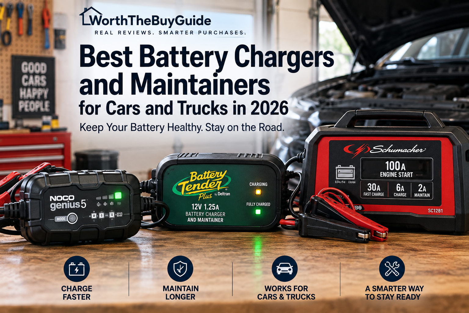 Best Battery Chargers and Maintainers for Cars and Trucks in 2026
